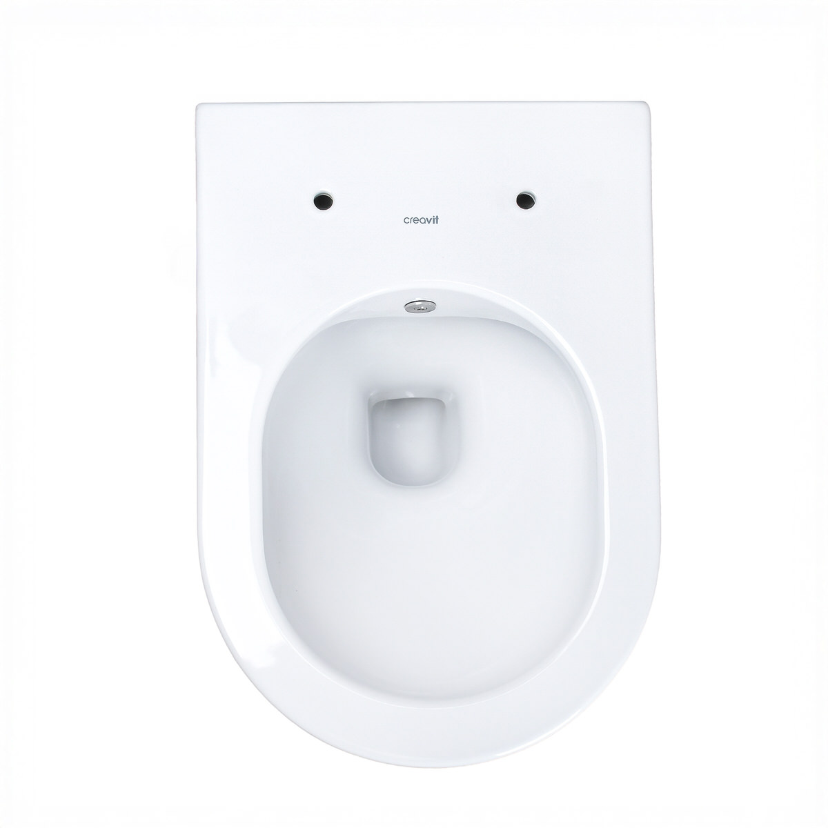 Creavit Design RimOff Hänge WC mit Taharet/Bidet/Dusch-WC Funktion Weiß-4